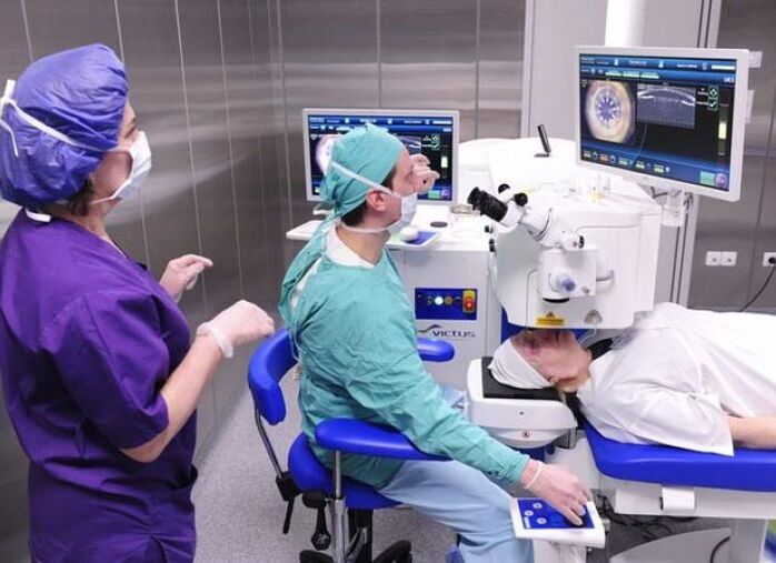 Para sa mga luha ng retinal, isinasagawa ang laser coagulation